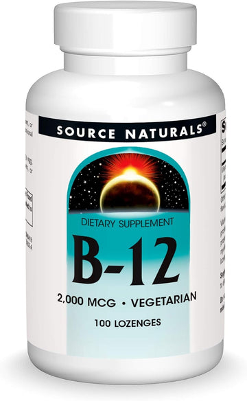 Source Naturals Vitamin B-12, 2000 Mcg Supports Energy Production - 100 Lenges