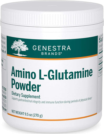 Genestra Brands Amino L-Glutamine Powder | Amino Acid Supplement For Gi And Immune Health | 9.5 Ounces