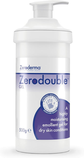 Zeroderma Zerodouble Gel, 2-In-1 Moisturiser & Soap Substitute, Highly Moisturising Gel For Dry Skin Conditions Such As Eczema, Psoriasis & Other Dry Skin Conditions. 100G