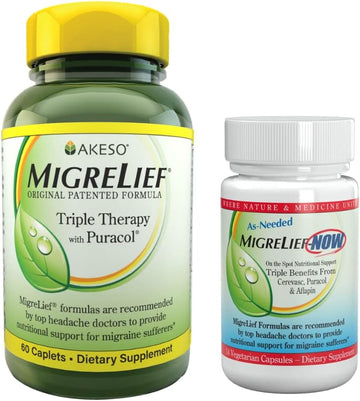 Migrelief Nutritional Support Kit For Migraine & Headache Sufferers O