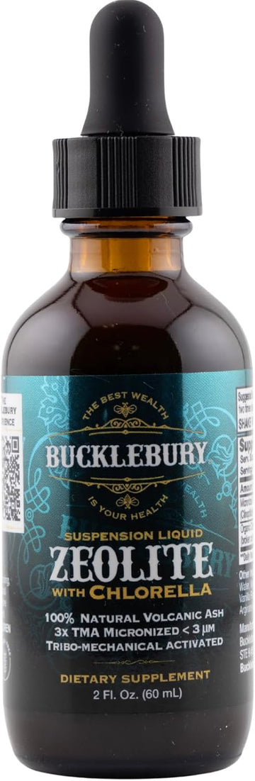 Zeolite Liquid Suspension W/Chlorella - Detox Support, Immune System And Digestive Tract Health Support For Kids And Adults (60 Servings)