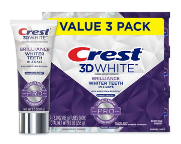 Crest 3D White Brilliance Pro Enamel Protect 3Oz 3 Pack