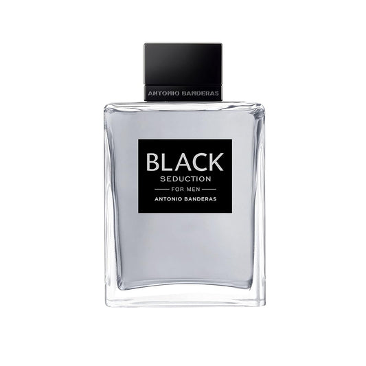 Antonio Banderas Eau De Toilette Spray For Men, Seduction In Black, 6.8 Fl Oz, Clear