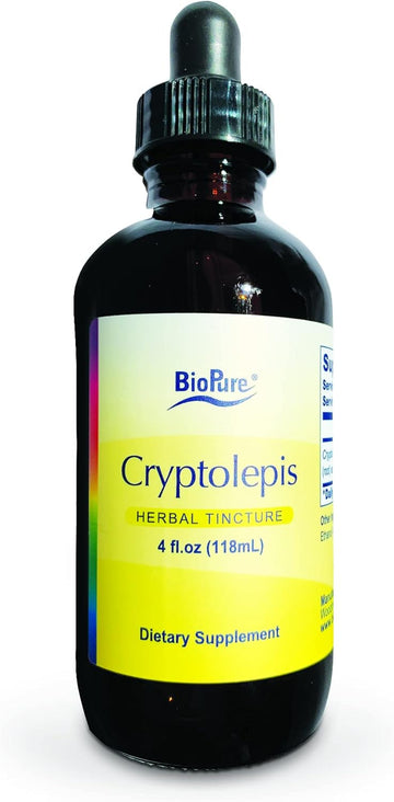 Biopure Cryptolepis Herbal Tincture β Potent Botanical Extract Of Cryptolepis Sanguinolenta For Immune Support, Microbiome Balance, And Gastrointestinal Health - 4 Fl Oz