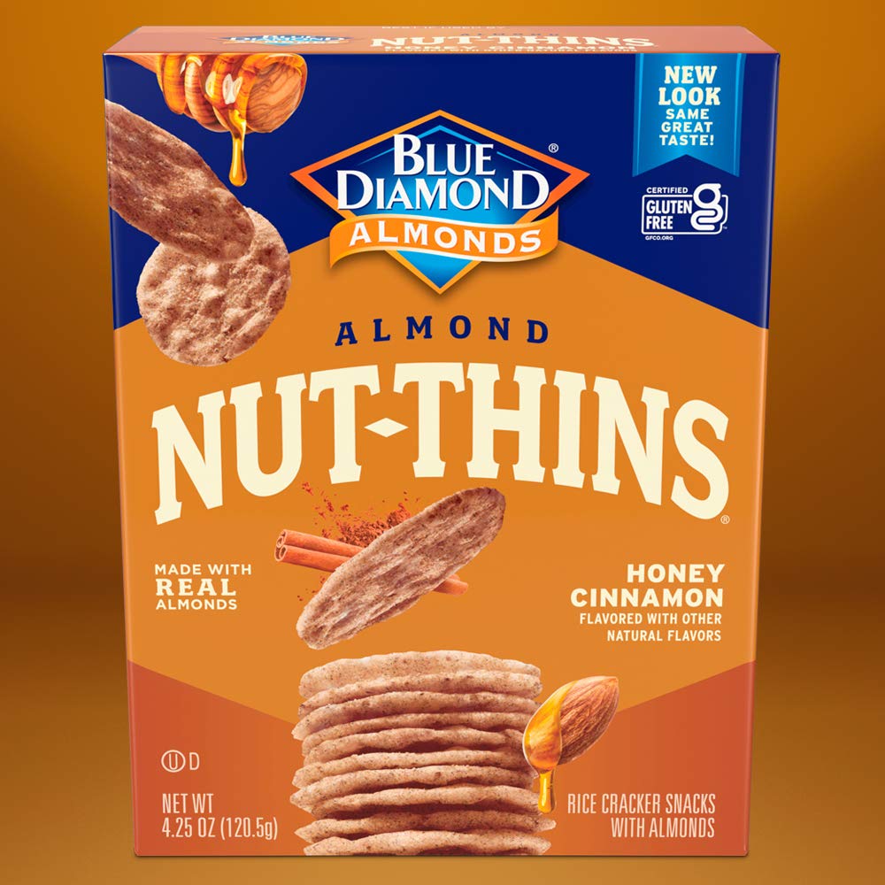 Blue Diamond Nutthins Cracker Snacks, Pecan, Boxes, 4.25 Oz
