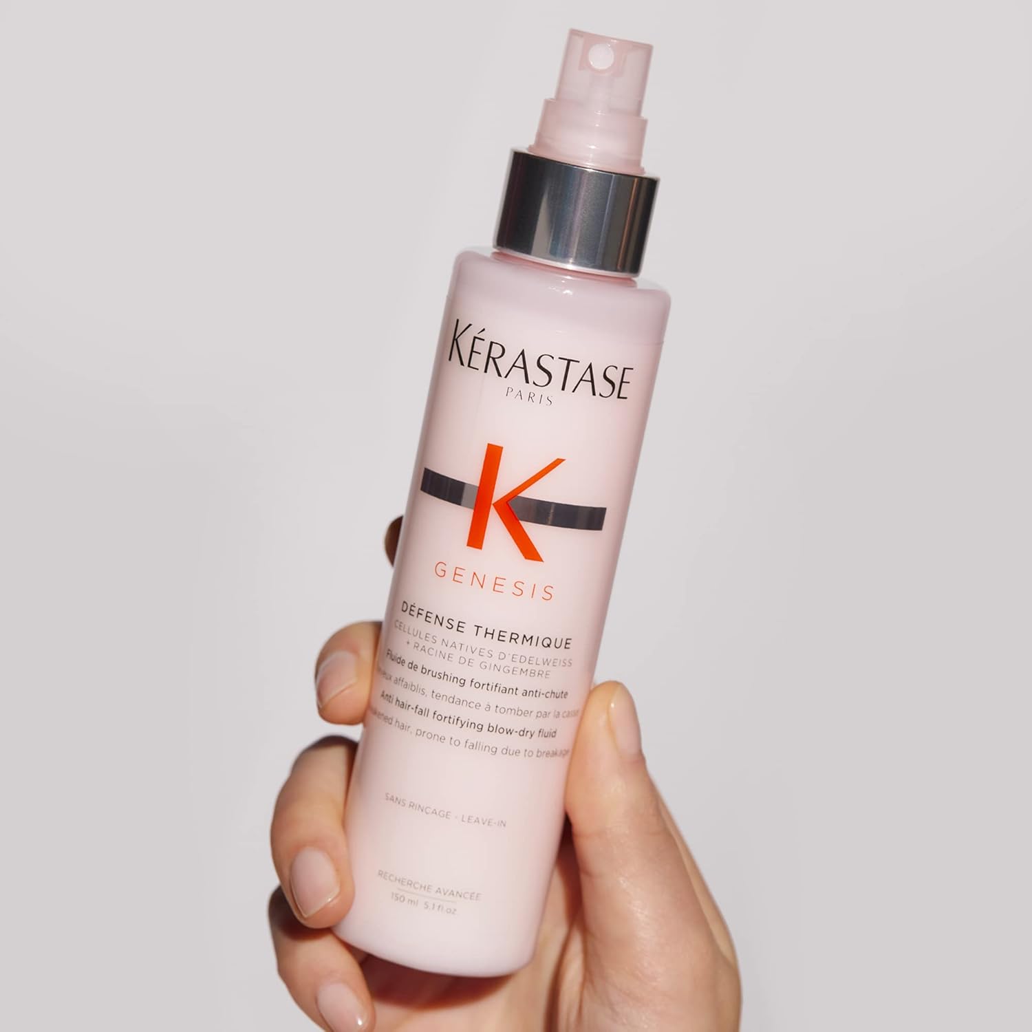 Kérastase Genesis, Nourishing and Fortifying Blow-dry Spray Cream, For Weakened Hair, With Ginger Root and Edelweiss Flower, Defence Thermique, 150 ml : Amazon.co.uk: Beauty