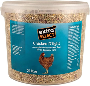 Extra Select Chicken D'Light Complimentary Chicken Feed Tub, 5 Litre07Cdlb5