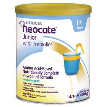 Neocate Junior With Prebiotics, Vanilla, 14.1 Oz / 400 G (Case Of 4 Cans)