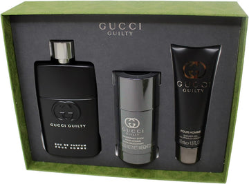 Gucci Guilty Pour Homme (Eau De Parfum 90 Ml + Shower Gel 50 Ml + Deodorant Stick 70 G) Gift Set