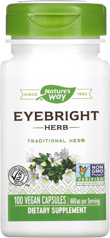 Nature'S Way Eyebright Herb, 860 Mg Per Serving, 100 Vcaps