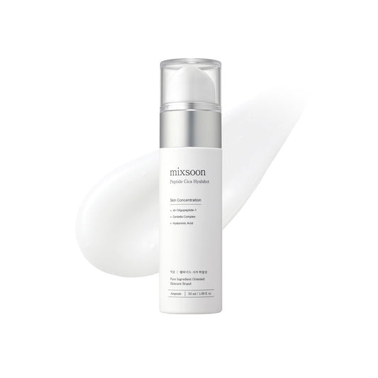Mixsoon Peptide Cica Hyal-Shot Hyaluronic Acid Serum Egf & Adenosine Moisturizing Korean Skincare Serum 1.69 Fl.Oz/50Ml : Beauty & Personal Care