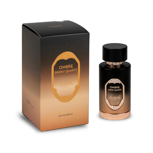 Sapil Ombre Smoky Quartz Unisex Eau De Parfum - Spiced Vanilla, Honey & Tonka Blend - Long-Lasting Warm Aromatic Perfume - 3.38 Oz