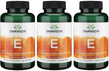 Swanson Vitamin E 1000 Iu 1000 Iu (450 Milligrams) 60 Sgels (3 Pack)