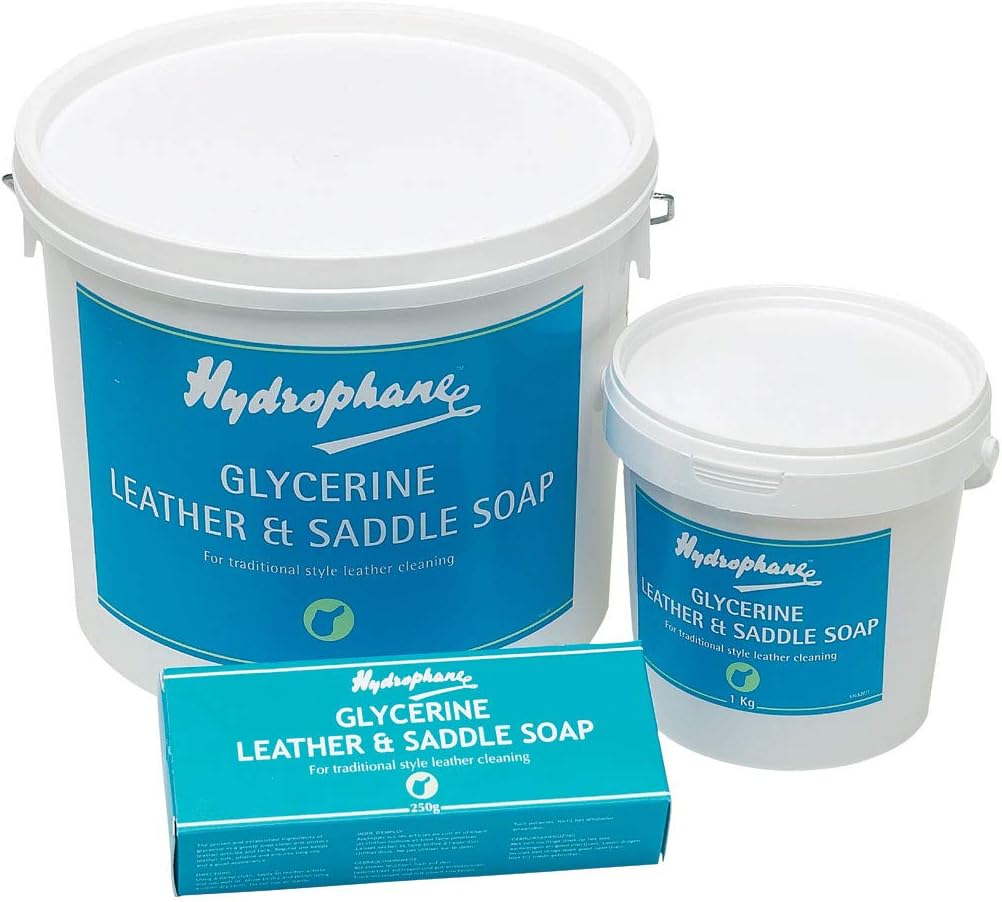 Hydrophane Glycerine Leather & Saddle Soap, Horse Leather Care, 250Gm