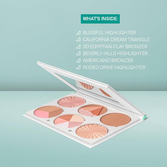 Ofra On The Glow Highlighting And Bronzing Palette By Ofra For Women - 1 Pc Palette