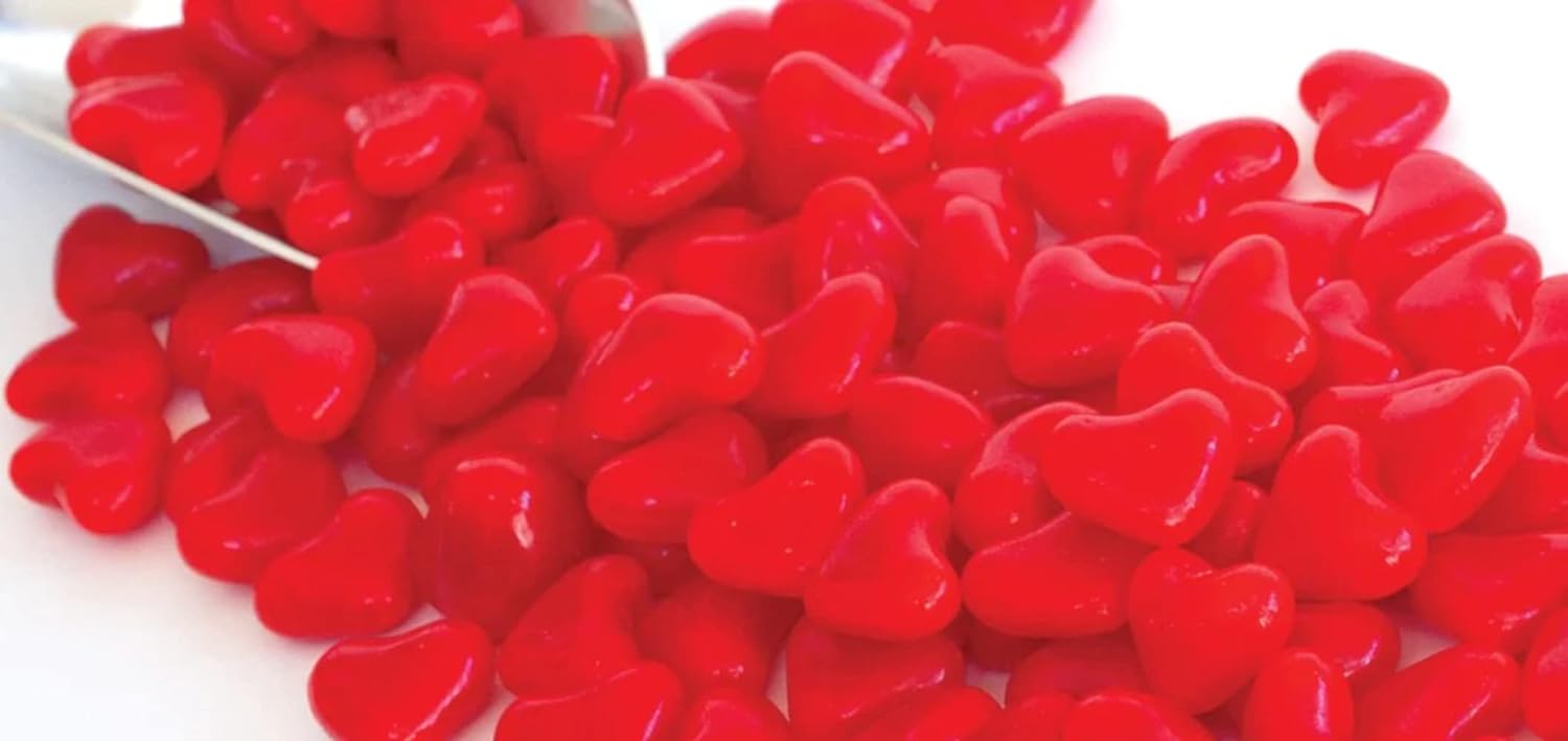 By The Cup Cinnamon Lovers Heart Shaped Gourmet Jelly Beans 10 oz Bulk : Grocery & Gourmet Food