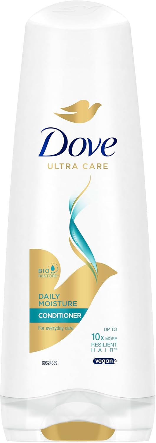 Dove Ultra Care Daily Moisture Conditioner Strengthens And Moisturises For Up To 10X More Resilient Hair* For Everyday Hair Care 200 Ml