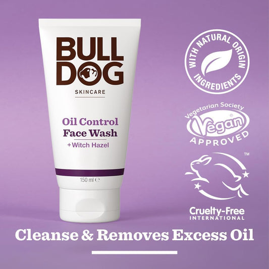 Bulldog Skincare - Oil Control Face Wash For Men | Cleanser For Oily Skin| 150 Ml (Pack Of 2)