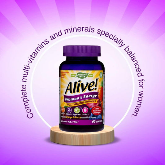 Alive! Women'S Energy Multivitamins - 60 Chewable Gummies