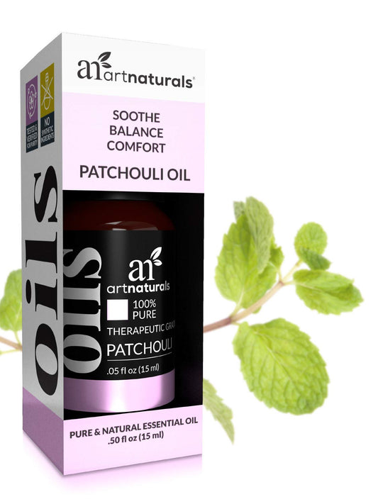 Artnaturals 100% Pure Patchouli Essential Oil - (.5 Fl Oz / 15Ml) - Undilued Therapeutic Grade Fragrance Oil - Soothe Balance And Comfort - For Diffuser, Skin, Body And Perfume