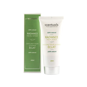 Scentuals 100% Natural Radiance Facial Scrub, White, 3.38 Fluid Ounce : Beauty & Personal Care