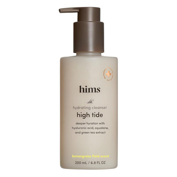 Hims High Tide Hydrating Daily Cleanser For Men - Gentle Face Cleanser With Hyaluronic Acid, Squalane And Green Tea Extract - Lemongrass Field Scent