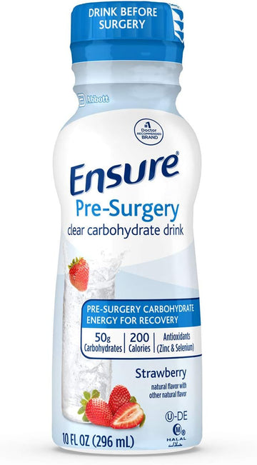 Ensure Pre-Surgery, Clear Carbohydrate Drink, Strawberry, 10 Fl Oz