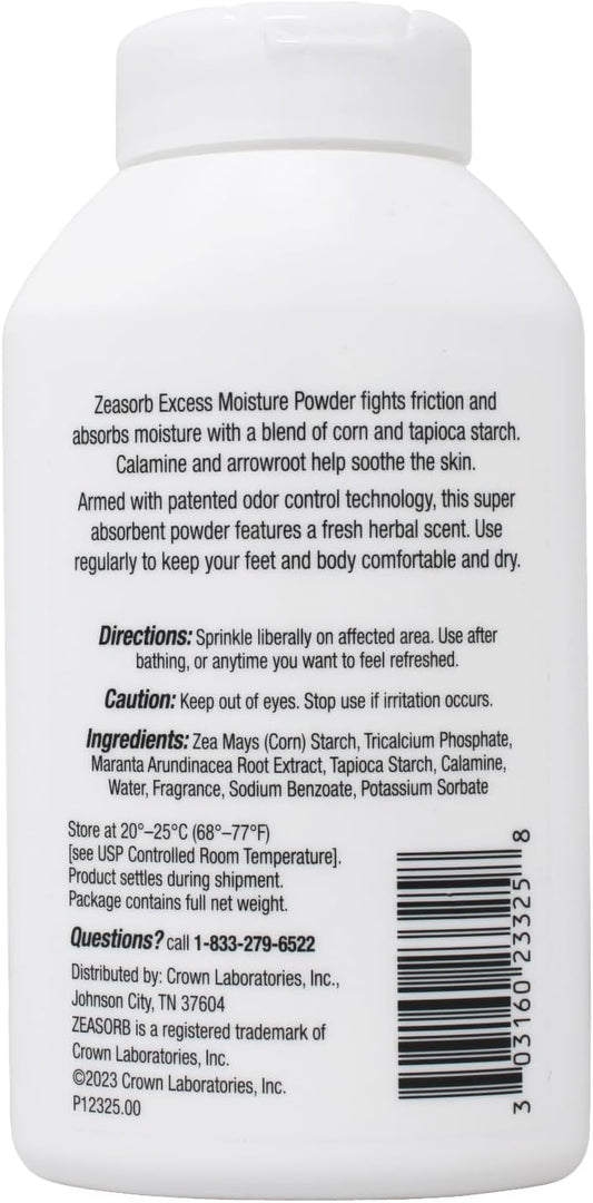 Zeasorb Prevention Super Absorbent Powder For Foot, 2.5 Ounce