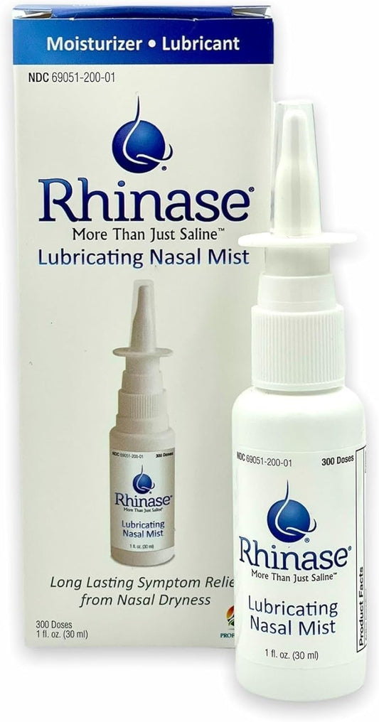 Rhinase Nasal Spray 1 Oz (3 Pack) For Nasal Dryness From Allergy, Nosebleed, Low Humidity, Cpap…