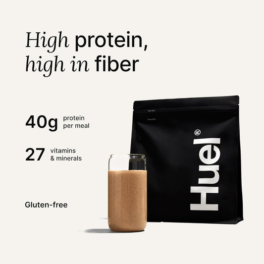 Huel Black Edition | Salted Caramel 40G Vegan Protein Powder | Nutritionally Complete Meal | 27 Vitamins And Minerals, Gluten Free | 17 Servings | Scoop Not Included To Reduce Plastic