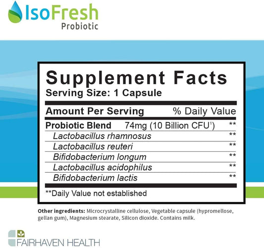 Fairhaven Health Isofresh Gel And Probiotic Bundle, Gel Is Clinically Shown To Decrease Vaginal Odor & Lower Ph In Women, Product Bundle Support Feminine Hygiene