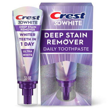 Crest 3Dwhite Brilliance Deep Stain Remover Ultra White Toothpaste - 3.1Oz