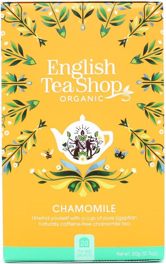 English Tea Shop -Chamomile - Pack Of 20 Tea Bag Sachets (Pack Of 1)