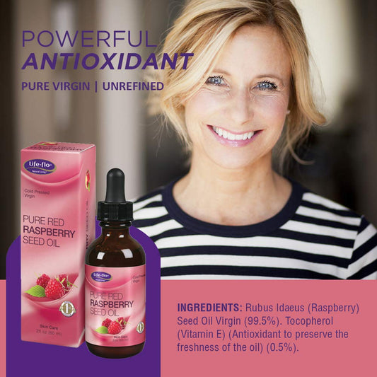 LIFE-FLO Pure Red Raspberry Seed Oil : 55642: Oil, (Carton) 2oz