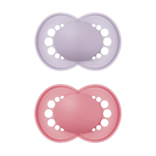 Mam Original Matte Baby Pacifiers, Binky For 16+ Months, Bpa-Free Silicone Nipple, Easy To Clean, Best For Breastfed Babies, Developed With Medical Experts, 2 Count Binkies With Sterilizer Case