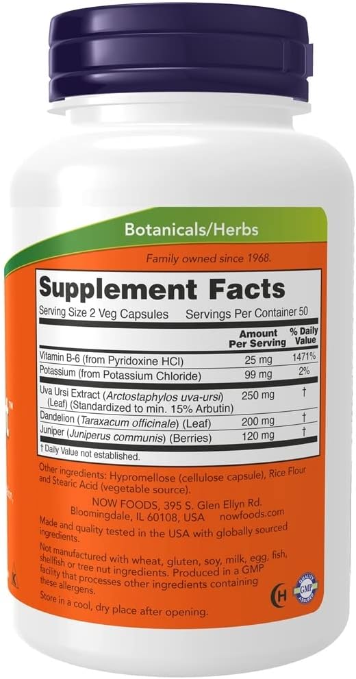 Now Foods Water Out - 100 Veg Capsules