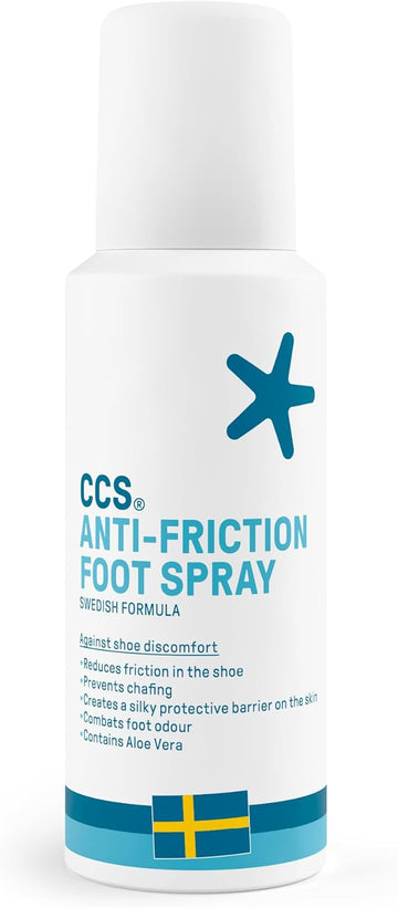 Ccs Anti-Friction Foot Spray For Increased Comfort In The Shoe - Prevents Skin Irritation And Chafing Caused By Friction - 100Ml (Pack Of 2)