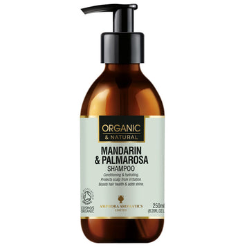 Amphora Aromatics Mandarin & Palmarosa Shampoo Organic 250Ml