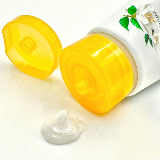 Yu-Be Yuzu Pure Hydration Cream: Body & Hand Lotion - Vegan Skin Care Cream For Sensitive & Dry Skin - Soothing Yuzu Flower Extract - Day & Night Moisturizer- Cracked Heels Repair -1.35 Fl Oz