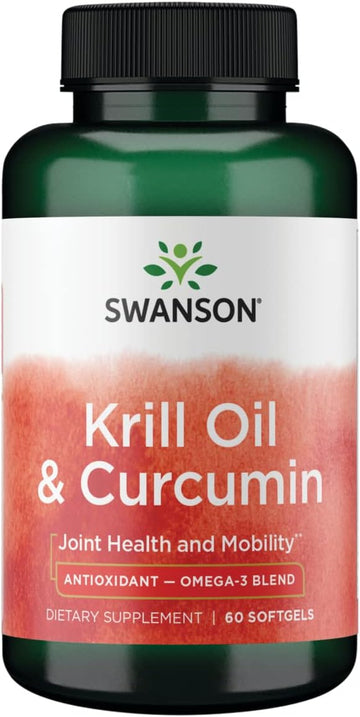 Swanson Krill Oil & Curcumin 60 Sgels