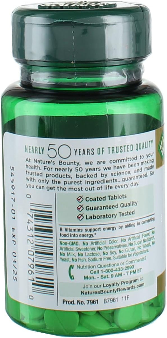 Nature'S Bounty Biotin, Vitamin Supplement, Supports Metabolism For Cellular Energy And Healthy Hair, Skin, And Nails, 1000 Mcg, 100 Tablets