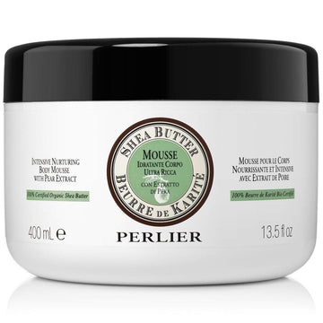 Perlier Intensive Nurturing Shea Butter Body Mousse With Pear, 13.5 Fl. Oz. : Beauty & Personal Care