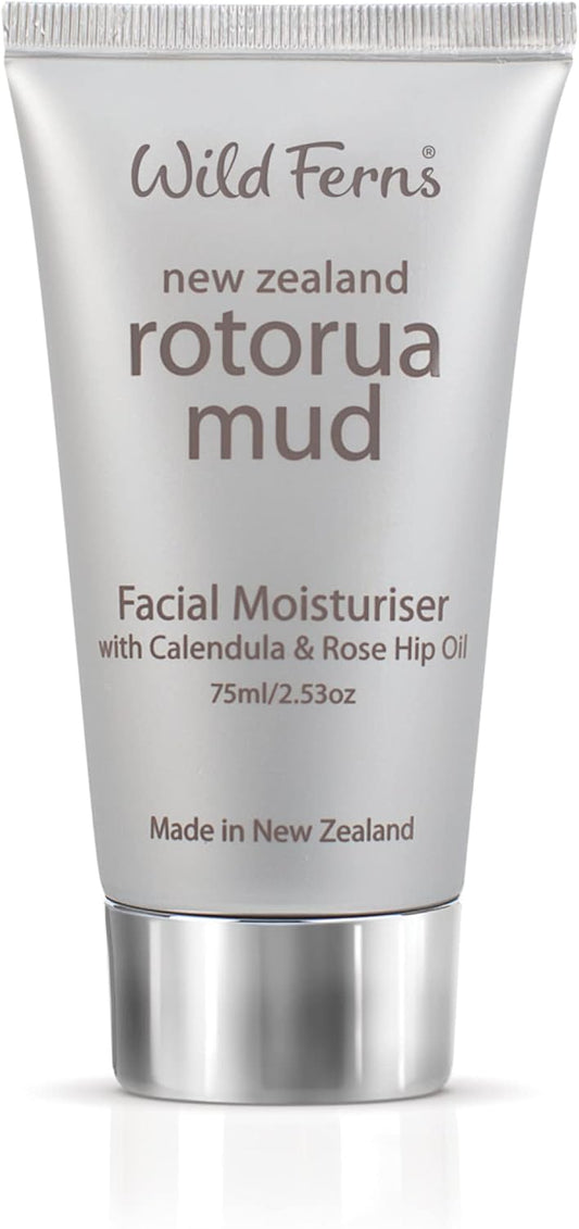 Wild Ferns Rotorua Mud Facial Moisturiser With Calendula & Rosehip Oil, 75Ml