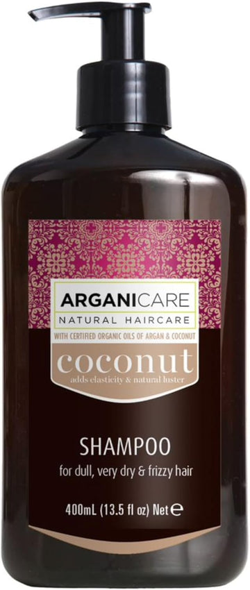 Arganicare | Coco Range | Ultra-Nourishing And Moisturizing Shampoo | With Organic Coconut | Cleans, Moisturizes And Revitalizes | Retains The Radiance | High Hydration | Dry & Damaged Hair | 400Ml