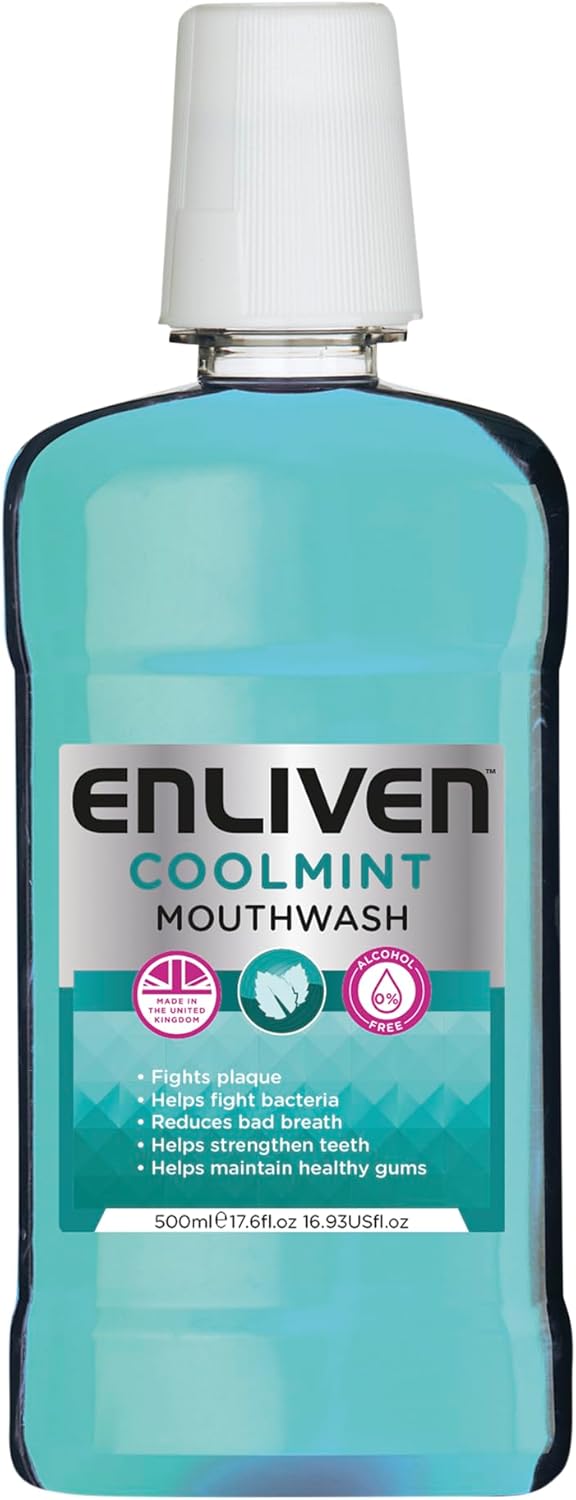 Enliven Cool Mint Mouthwash (Alcohol Free) : Amazon.co.uk: Health & Personal Care