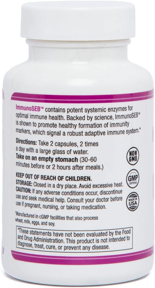 Immunoseb 60 Vegetarian Capsules - Immune Health – Systemic Enzymes