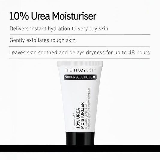 The Inkey List Supersolutions Urea 10% Moisturizer, Quickly Helps To Hydrate, Nourish And Soothe Dry Skin, Gently Exfoliates, Urea Moisturizer For Face, 1.69 Fl Oz