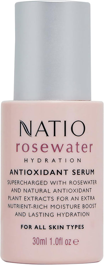 Natio Australia Rosewater Hydration Antioxidant Serum, 30 Ml - Hyaluronate Serum - Moisturising - Partner For Facial Moisturiser With Shea Butter