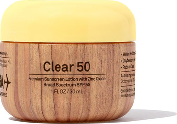 Sun Bum Original Spf 50 Clear Sunscreen With Zinc | Vegan And Reef Friendly (Octinoxate & Oxybenzone Free) Broad Spectrum Moisturizing Uva/Uvb Sunscreen With Vitamin E | 1 Fl Oz