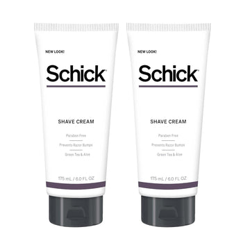 Schick Shave Cream β Shaving Cream Mens, Paraben Free Shaving Cream, Foamless - Pack of 2